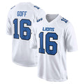 Ncoe D.Lions #16 Jared Goff Player White Fashion Home Game Stitched Jerseys