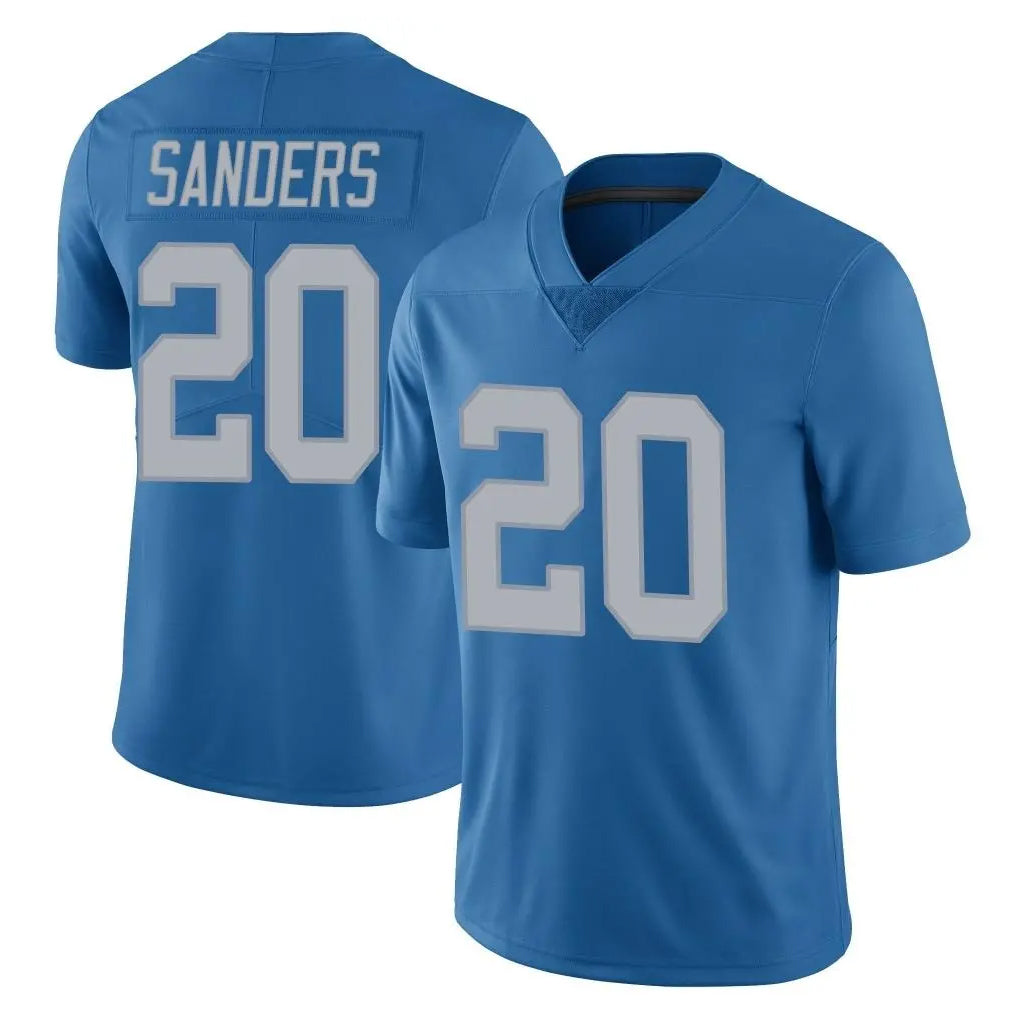 Ncoe D.Lions #20 Barry Sanders Player Blue Limited Throwback Vapor Untouchable Stitched Jerseys