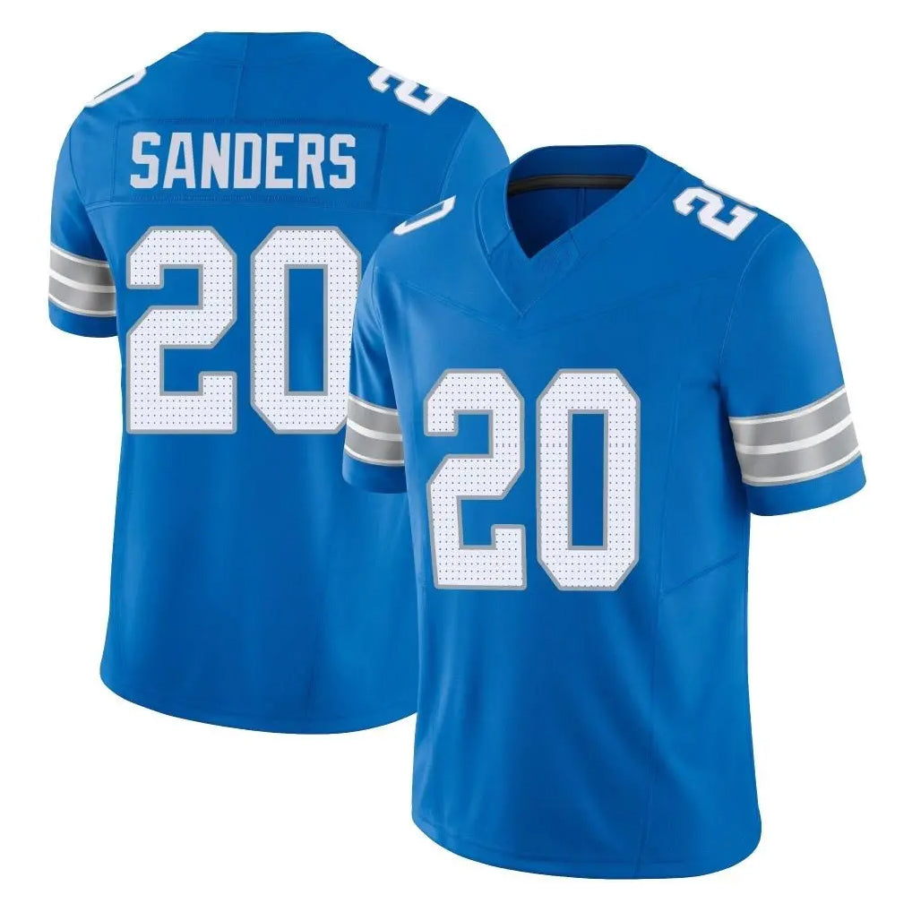 Ncoe D.Lions #20 Barry Sanders Player Blue Limited Vapor F.U.S.E. Alternate Home Game Stitched Jerseys