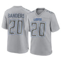 Ncoe D.Lions #20 Barry Sanders Player Gray Atmosphere Fashion Home Game Stitched Jerseys