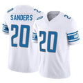Ncoe D.Lions #20 Barry Sanders Player White Vapor F.U.S.E. Limited Home Game Stitched Jerseys