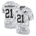 Ncoe D.Lions #21 Roger McCreary Player Arctic Camo Salute To Service Limited Stitched Jerseys