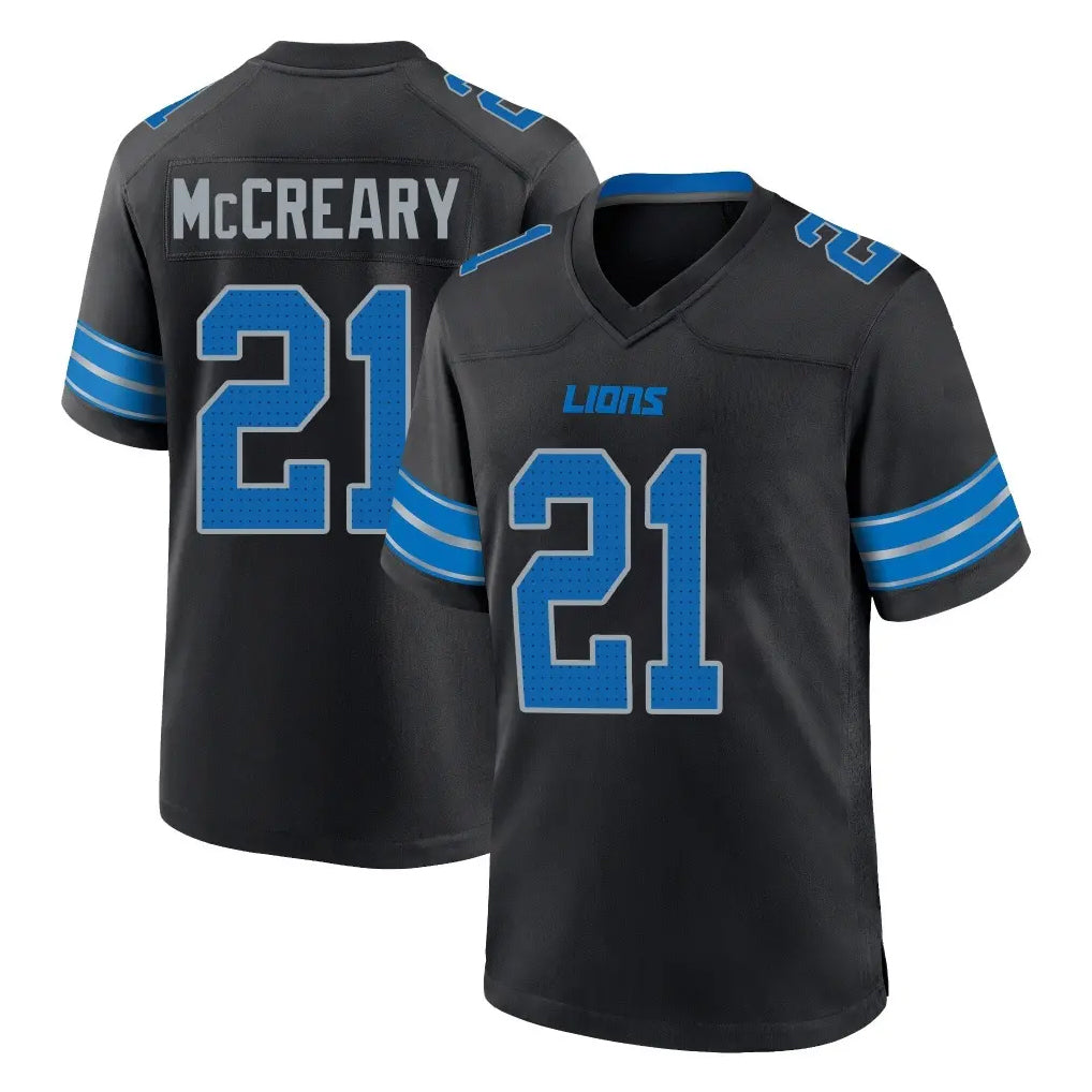 Ncoe D.Lions #21 Roger McCreary Player Black Alternate Home Game Stitched Jerseys
