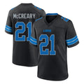 Ncoe D.Lions #21 Roger McCreary Player Black Alternate Home Game Stitched Jerseys