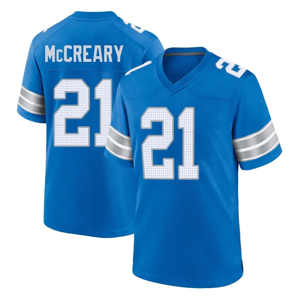 Ncoe D.Lions #21 Roger McCreary Player Blue Alternate Home Game Stitched Jerseys
