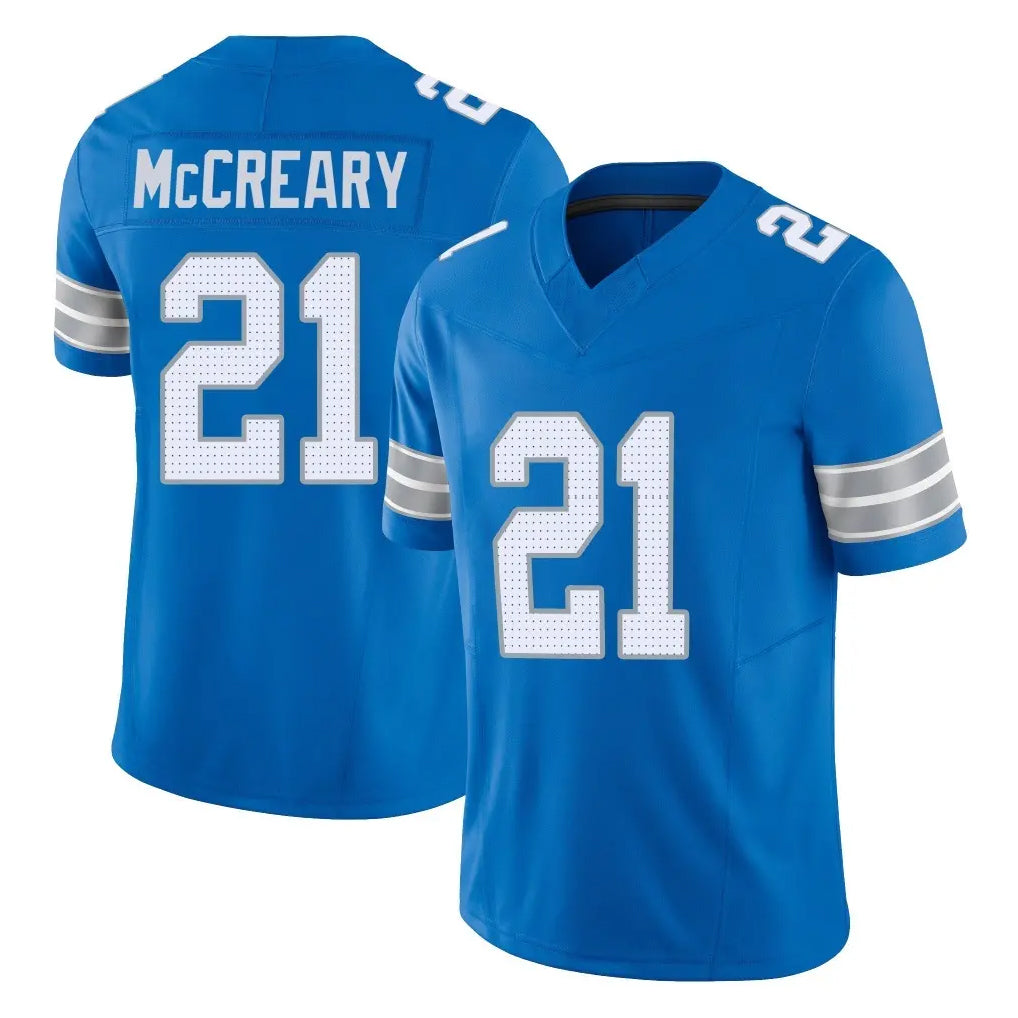 Ncoe D.Lions #21 Roger McCreary Player Blue Limited Vapor F.U.S.E. Alternate Home Game Stitched Jerseys