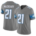 Ncoe D.Lions #21 Roger McCreary Player Gray Vapor F.U.S.E. Limited Home Game Stitched Jerseys