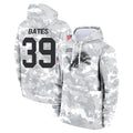 Ncoe D.Lions #39 Jake Bates Player Arctic Camo Salute to Service Hoodies Limited Game Stitched Jerseys