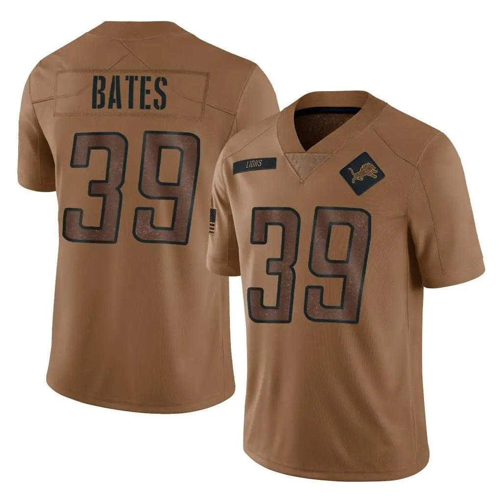 Ncoe D.Lions #39 Jake Bates Player Brown Salute To Service Limited Stitched Jerseys