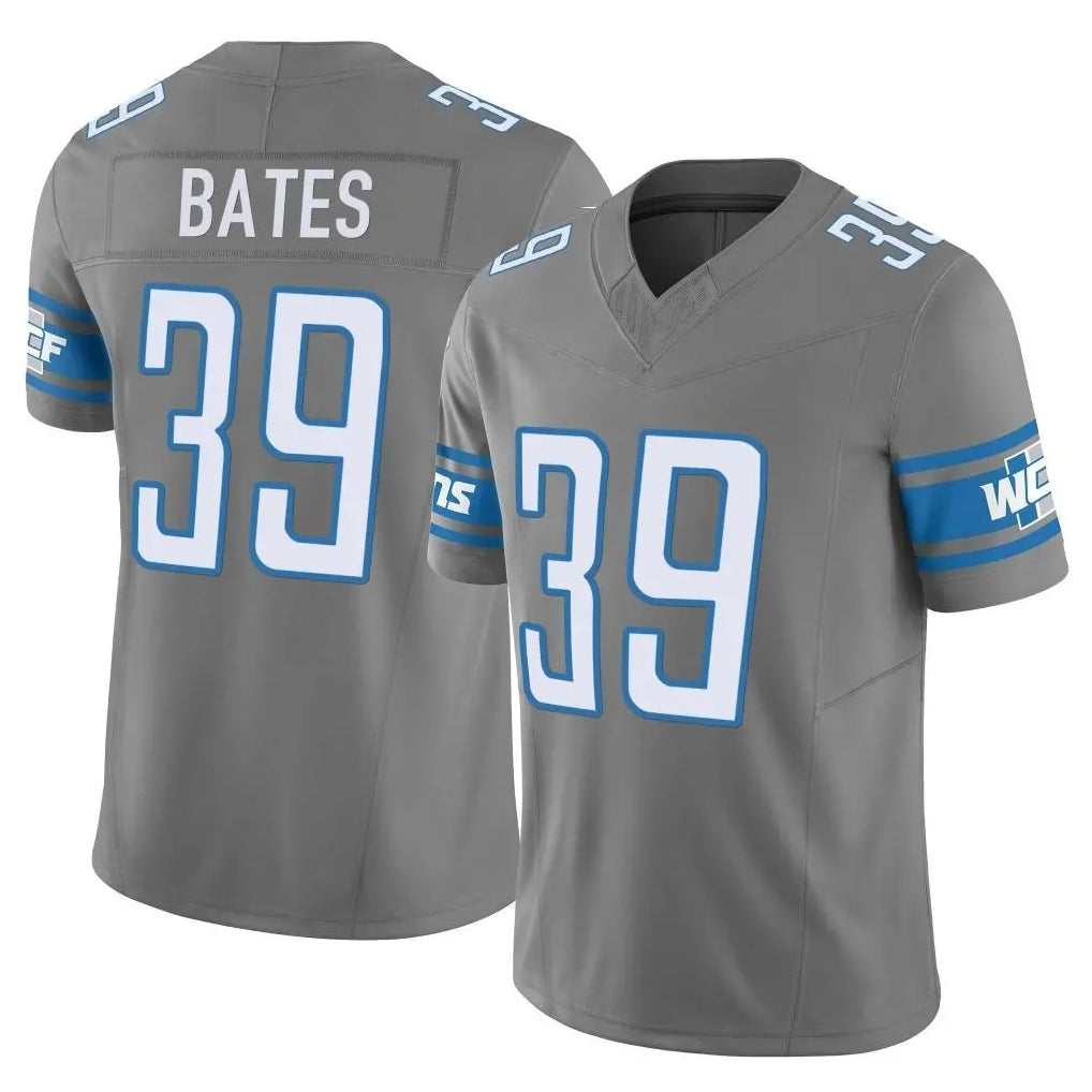 Ncoe D.Lions #39 Jake Bates Player Gray Vapor F.U.S.E. Limited Home Game Stitched Jerseys