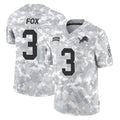 Ncoe D.Lions #3 Jack Fox Player Arctic Camo Salute To Service Limited Stitched Jerseys