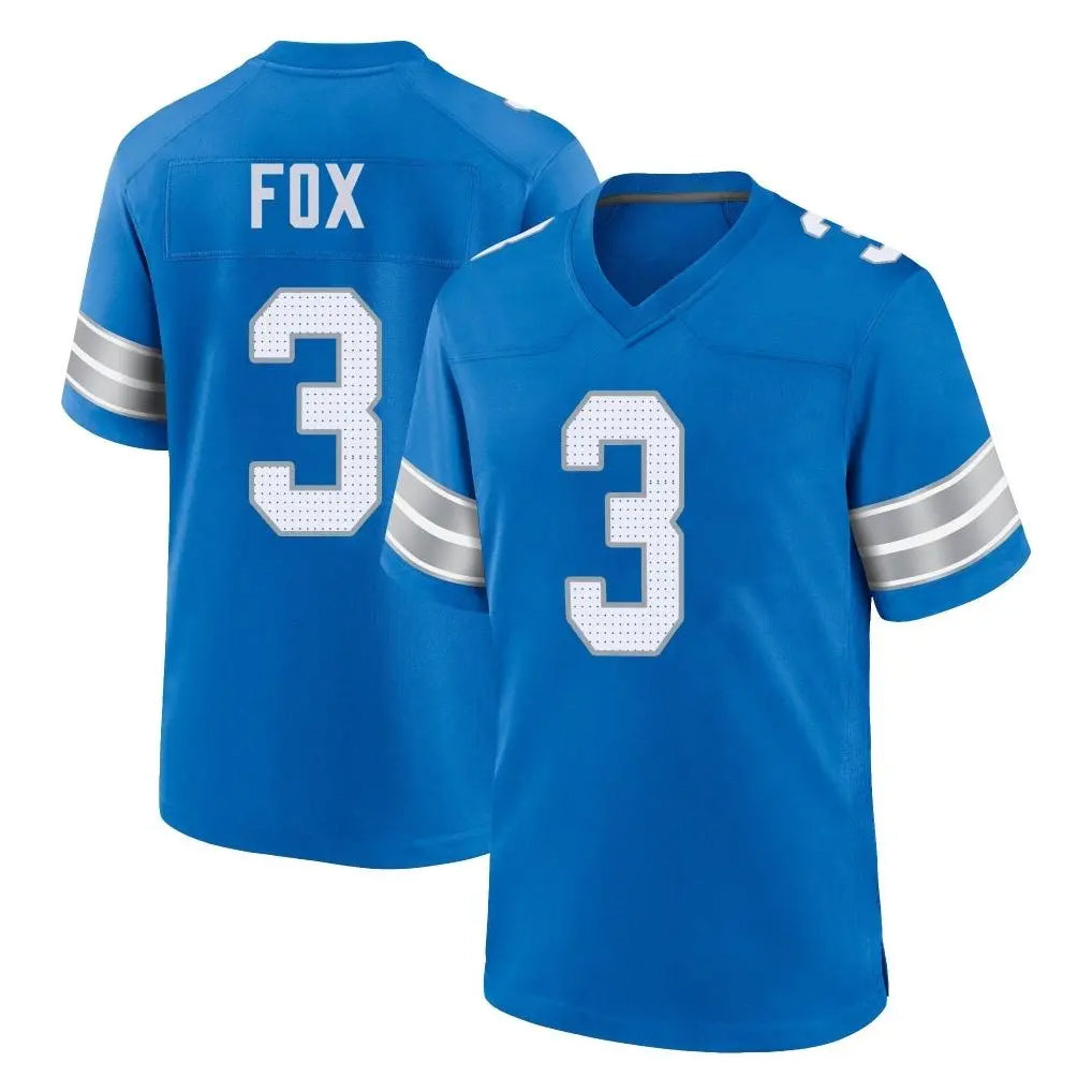 Ncoe D.Lions #3 Jack Fox Player Blue Alternate Home Game Stitched Jerseys