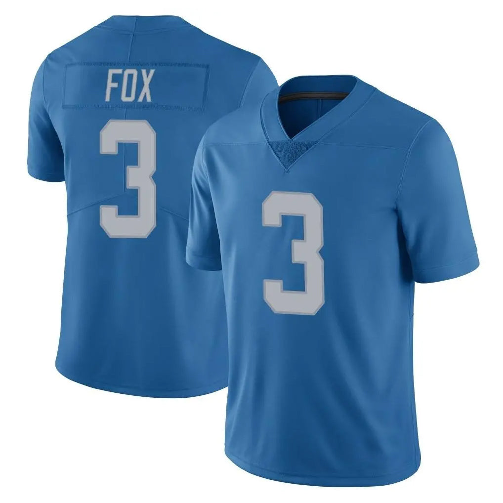 Ncoe D.Lions #3 Jack Fox Player Blue Limited Throwback Vapor Untouchable Stitched Jerseys