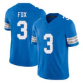 Ncoe D.Lions #3 Jack Fox Player Blue Limited Vapor F.U.S.E. Alternate Home Game Stitched Jerseys