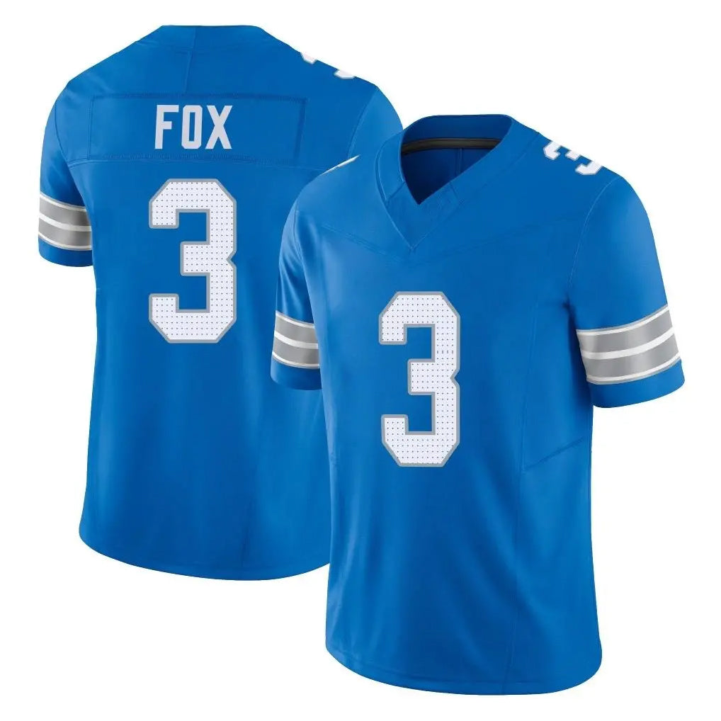 Ncoe D.Lions #3 Jack Fox Player Blue Limited Vapor F.U.S.E. Alternate Home Game Stitched Jerseys