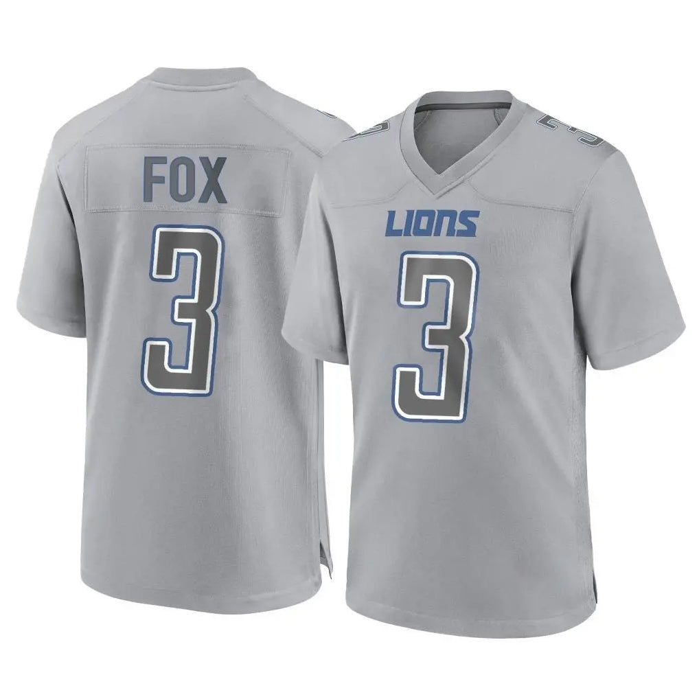 Ncoe D.Lions #3 Jack Fox Player Gray Atmosphere Fashion Home Game Stitched Jerseys