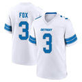 Ncoe D.Lions #3 Jack Fox Player White Alternate Home Game Stitched Jerseys