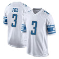 Ncoe D.Lions #3 Jack Fox Player White Home Game Stitched Jerseys