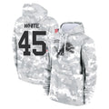 Ncoe D.Lions #45 Devin White Player Arctic Camo Salute to Service Hoodies Limited Game Stitched Jerseys