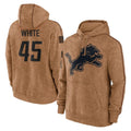 Ncoe D.Lions #45 Devin White Player Brown Salute to Service Hoodies Limited Game Stitched Jerseys