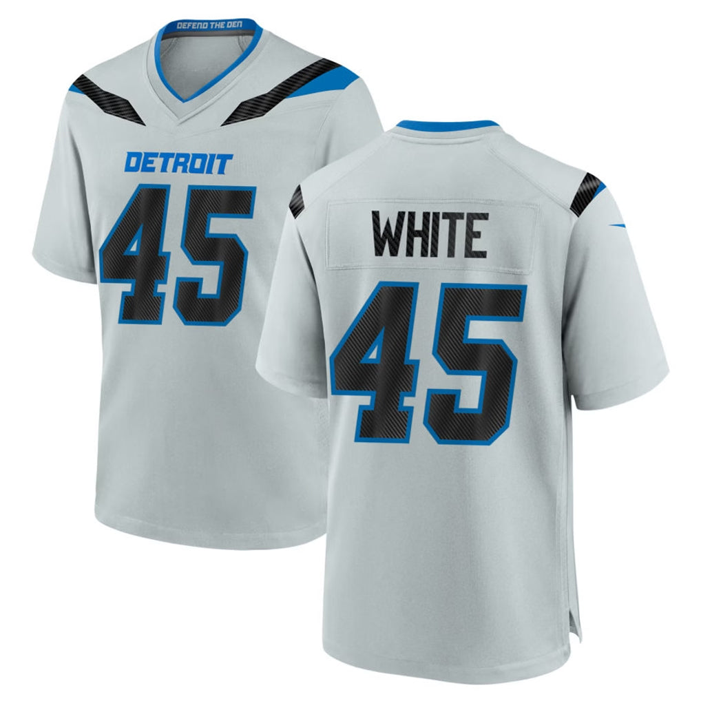 Ncoe D.Lions #45 Devin White Player Silver 2026 Rivalries Collection Home Game Stitched Jerseys