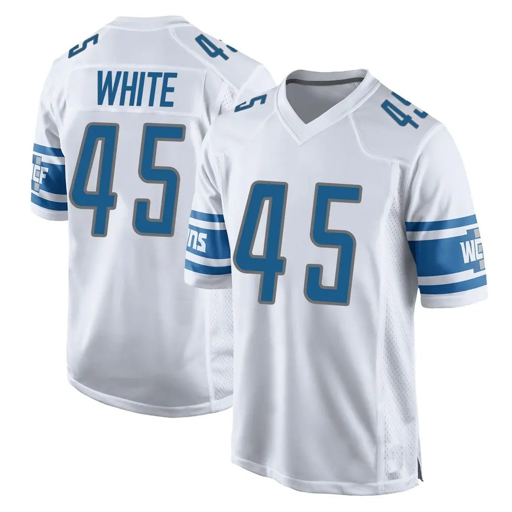 Ncoe D.Lions #45 Devin White Player White Home Game Stitched Jerseys