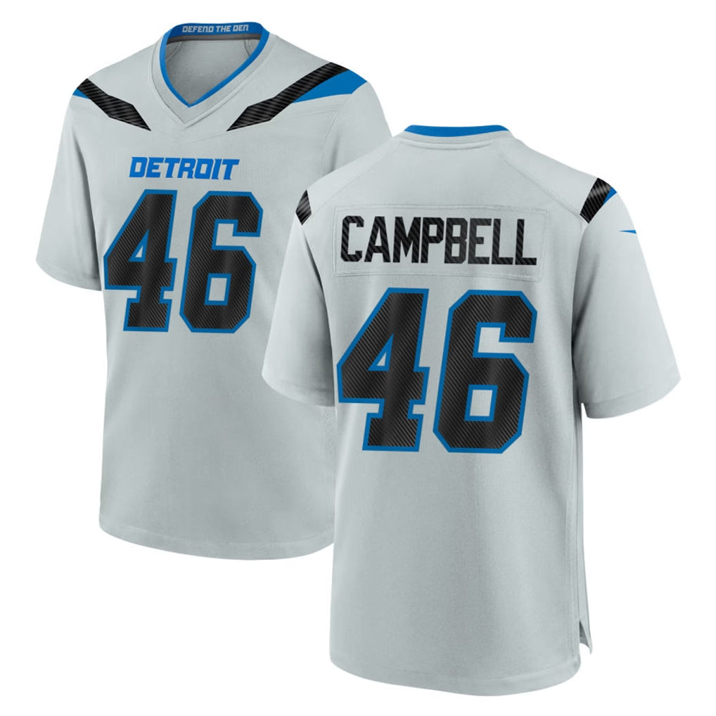 Ncoe D.Lions #46 Jack Campbell Player Silver 2026 Rivalries Collection Home Game Stitched Jerseys