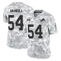 Ncoe D.Lions #54 Alim McNeill Player Arctic Camo Salute To Service Limited Stitched Jerseys