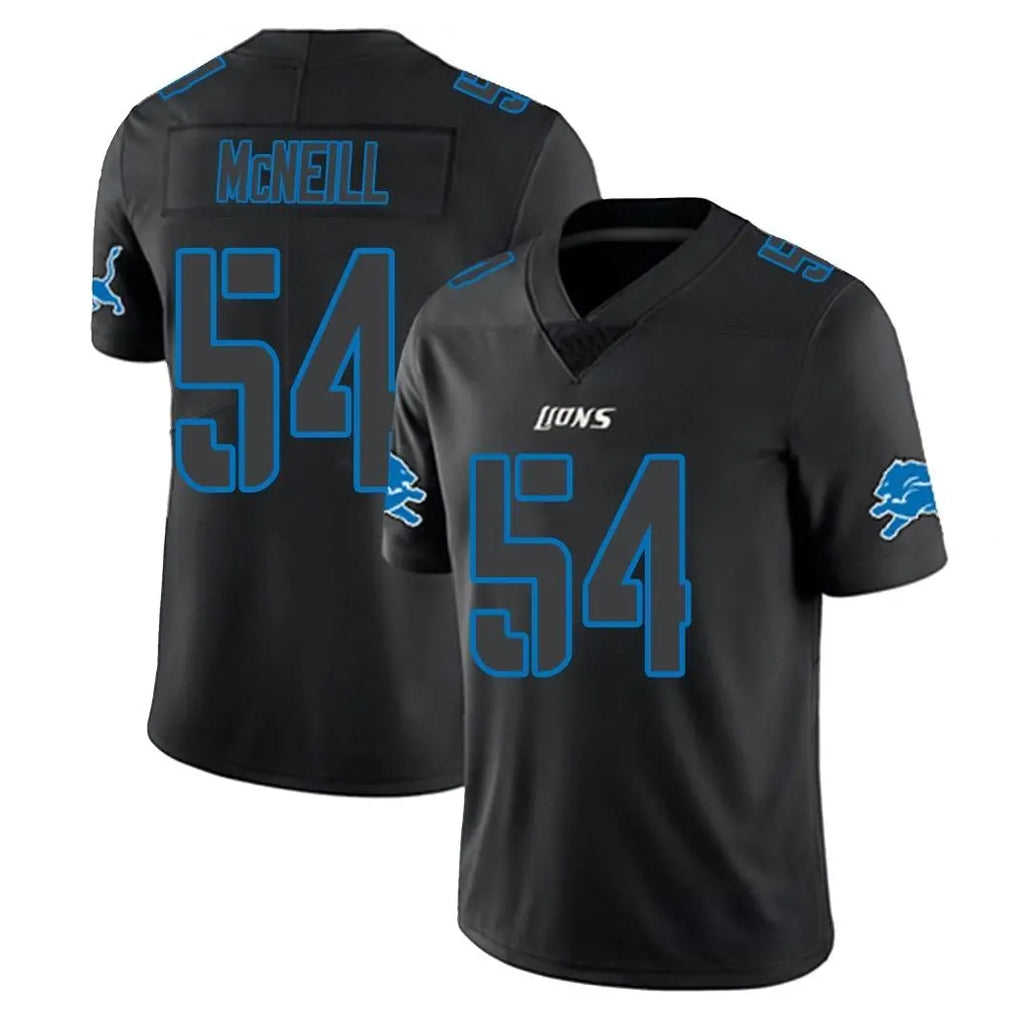Ncoe D.Lions #54 Alim McNeill Player Black Impact Limited Home Game Stitched Jerseys