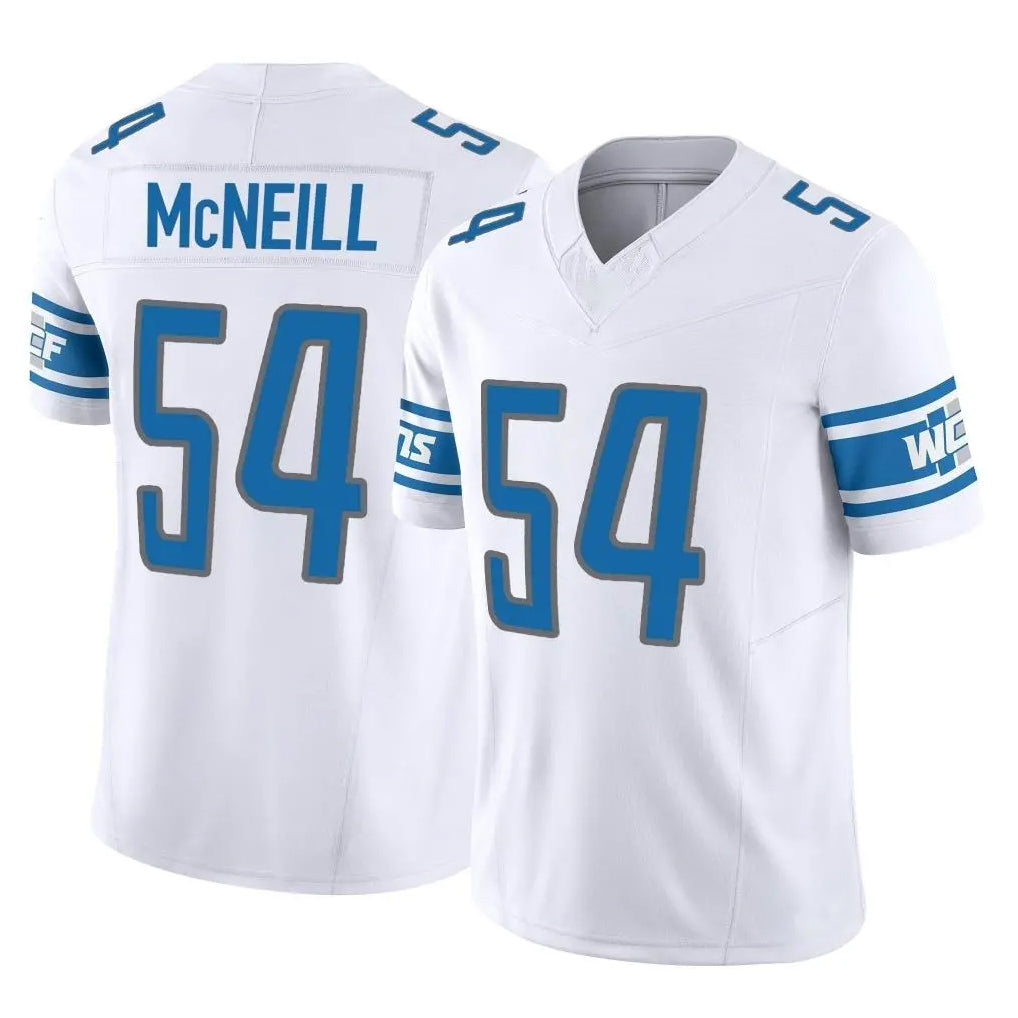 Ncoe D.Lions #54 Alim McNeill Player White Vapor F.U.S.E. Limited Home Game Stitched Jerseys