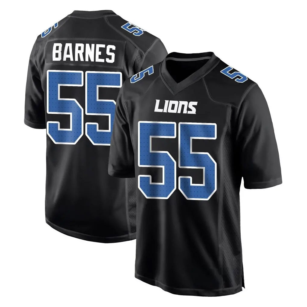 Ncoe D.Lions #55 Derrick Barnes Player Black Fashion Home Game Stitched Jerseys