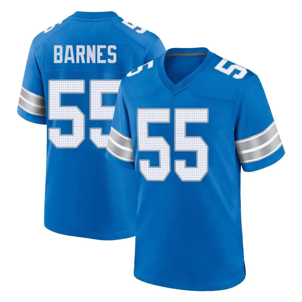 Ncoe D.Lions #55 Derrick Barnes Player Blue Alternate Home Game Stitched Jerseys