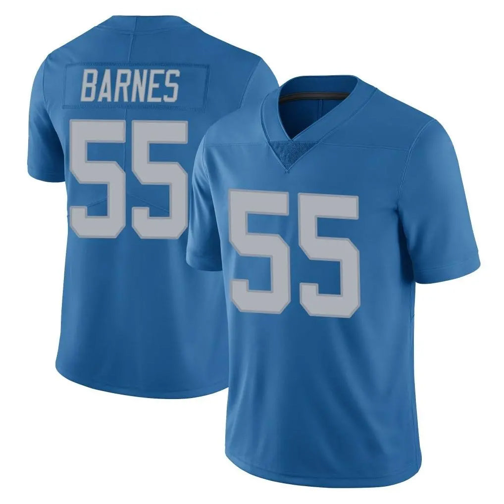 Ncoe D.Lions #55 Derrick Barnes Player Blue Limited Throwback Vapor Untouchable Stitched Jerseys