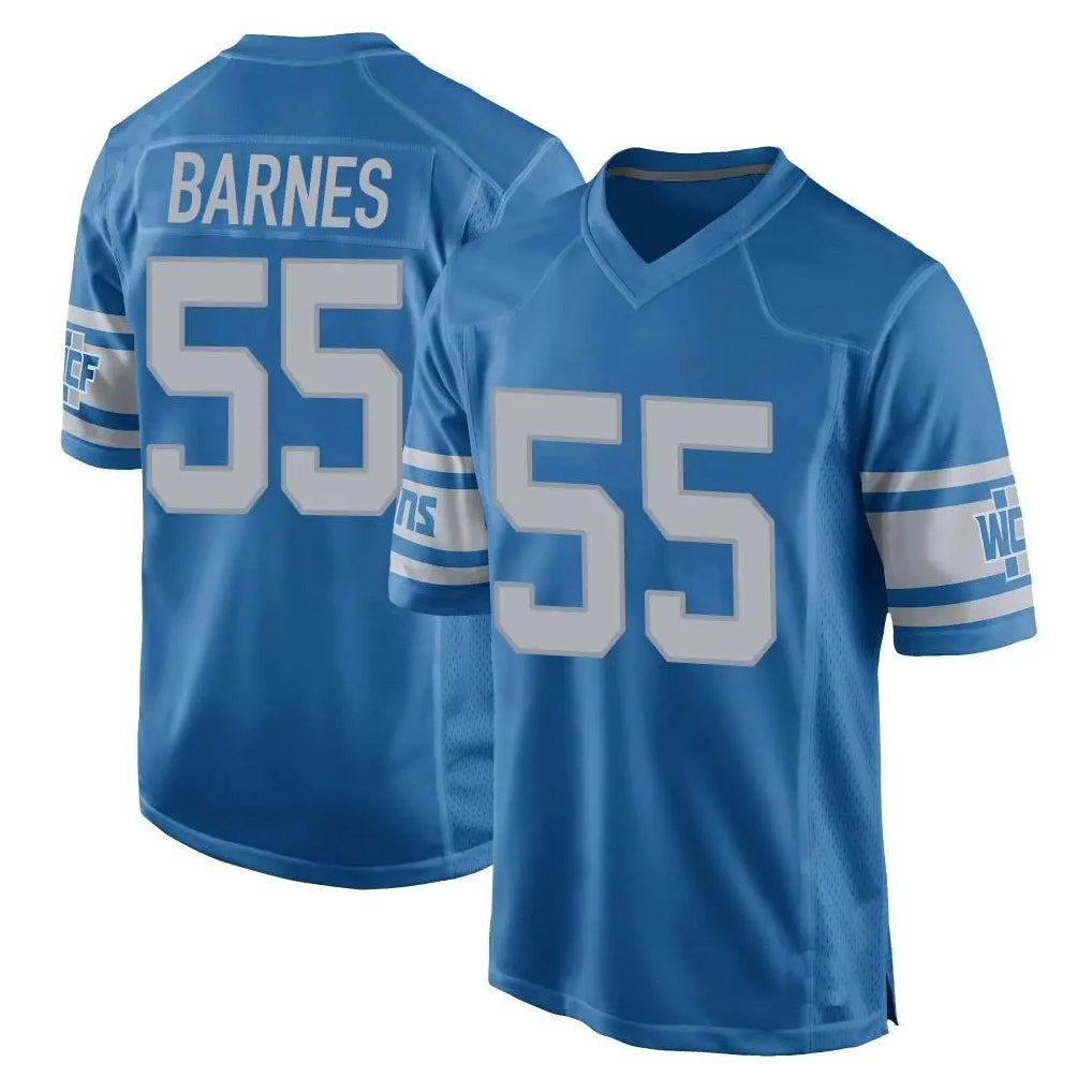 Ncoe D.Lions #55 Derrick Barnes Player Blue Vapor Untouchable Throwback Game Stitched Jerseys