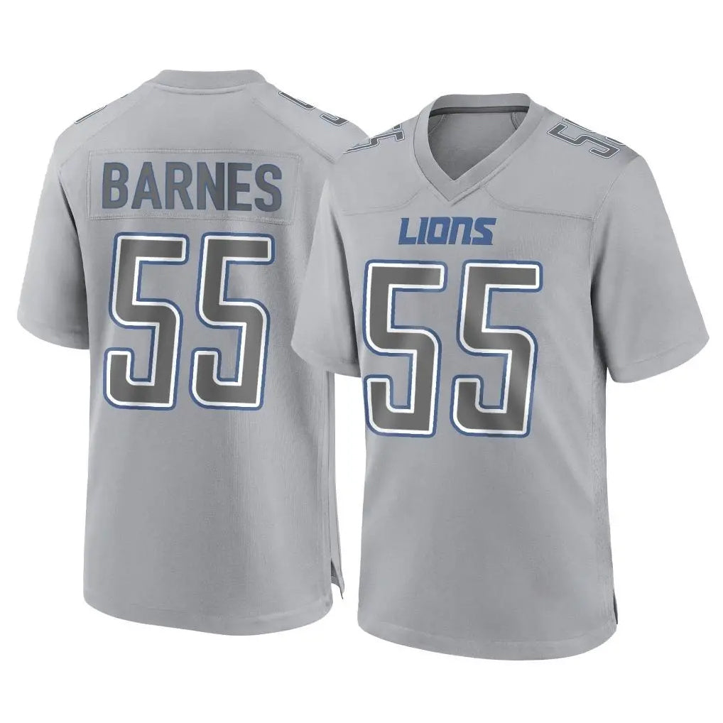 Ncoe D.Lions #55 Derrick Barnes Player Gray Atmosphere Fashion Home Game Stitched Jerseys