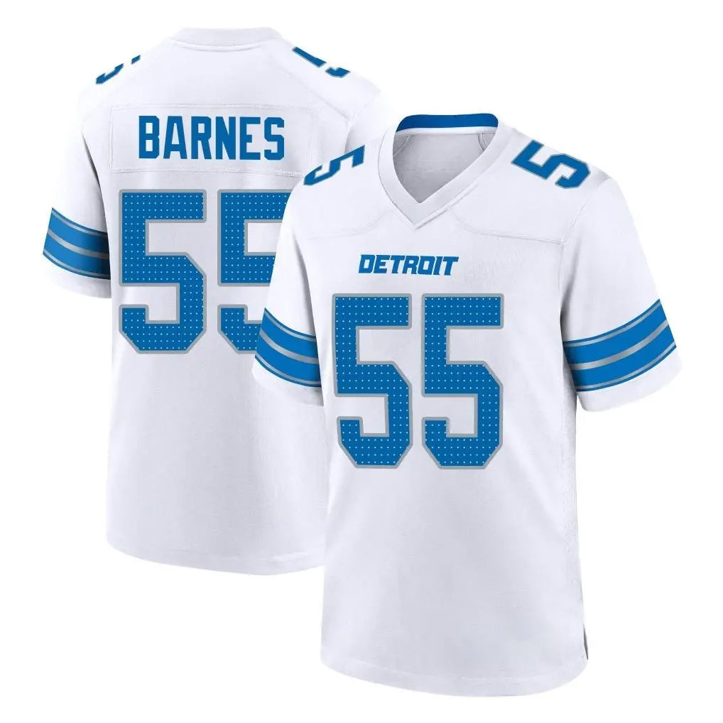 Ncoe D.Lions #55 Derrick Barnes Player White Alternate Home Game Stitched Jerseys