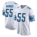 Ncoe D.Lions #55 Derrick Barnes Player White Home Game Stitched Jerseys