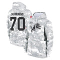 Ncoe D.Lions #70 Juice Scruggs Player Arctic Camo Salute to Service Hoodies Limited Game Stitched Jerseys