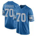 Ncoe D.Lions #70 Juice Scruggs Player Blue Vapor Untouchable Throwback Game Stitched Jerseys