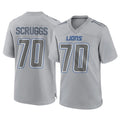 Ncoe D.Lions #70 Juice Scruggs Player Gray Atmosphere Fashion Home Game Stitched Jerseys
