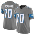 Ncoe D.Lions #70 Juice Scruggs Player Gray Vapor F.U.S.E. Limited Home Game Stitched Jerseys