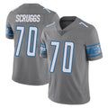 Ncoe D.Lions #70 Juice Scruggs Player Gray Vapor Untouchable Limited Home Game Stitched Jerseys
