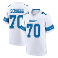 Ncoe D.Lions #70 Juice Scruggs Player White Alternate Home Game Stitched Jerseys