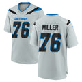 Ncoe D.Lions #76 Blake Miller Player Silver 2026 Rivalries Collection Home Game Stitched Jerseys