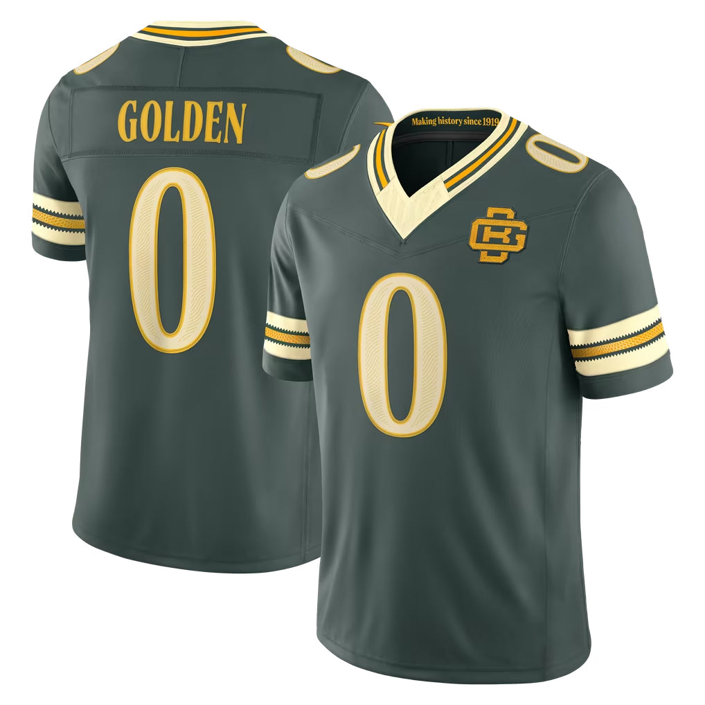 Ncoe GB.Packers #0 Matthew Golden Player Green Limited 2026 Rivalries Collection Home Game Stitched Jerseys