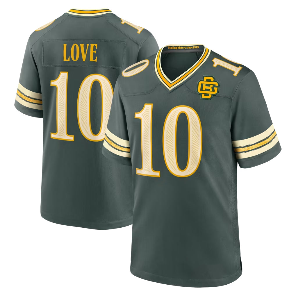 Ncoe GB.Packers #10 Jordan Love Player Green 2026 Rivalries Collection Home Game Stitched Jerseys