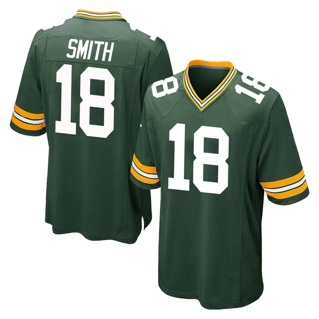 Ncoe GB.Packers #18 Jonnu Smith Player Green Home Game Stitched Jerseys