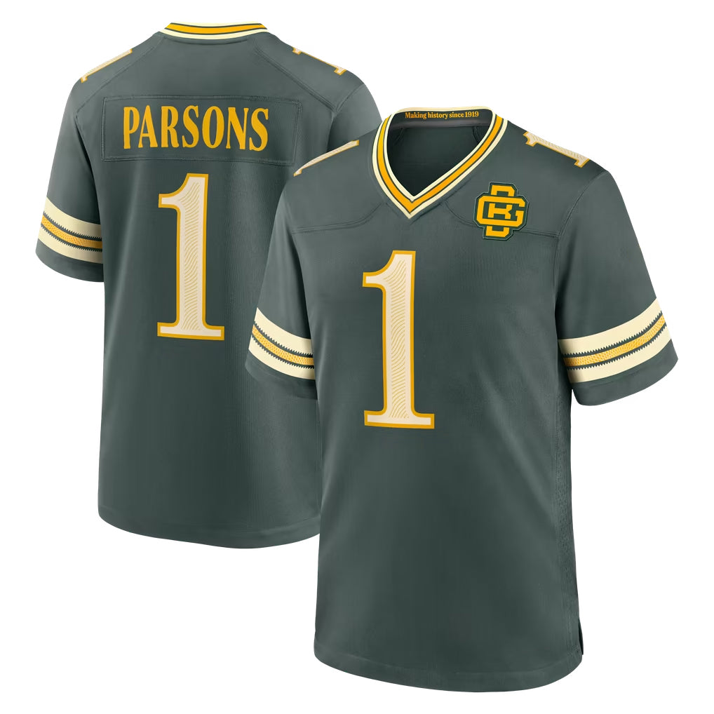 Ncoe GB.Packers #1 Micah Parsons Player Green 2026 Rivalries Collection Home Game Stitched Jerseys