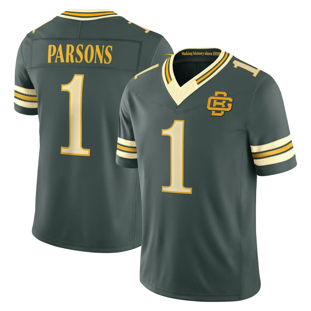 Ncoe GB.Packers #1 Micah Parsons Player Green Limited 2026 Rivalries Collection Home Game Stitched Jerseys