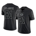 Ncoe GB.Packers #21 Benjamin St-Juste Player Black Reflective Limited Home Game Stitched Jerseys